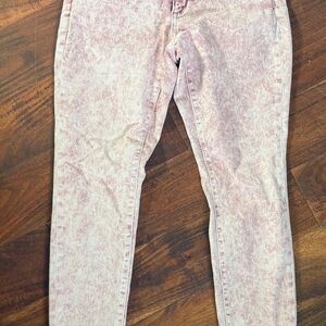 Universal Thread Pink Acid Wash Skinny Jeans